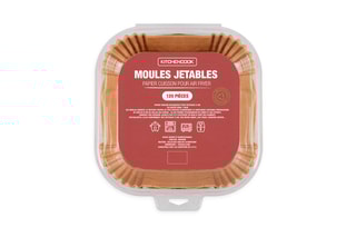 $Moules jetables papier cuisson pour cuisson air fryer - 120 pièces