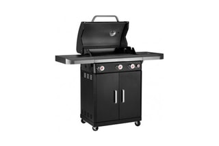 $Barbecue à gaz - 3 brûleurs - 65 x 40 cm