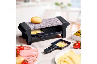 $Appareil à raclette et pierre - 350 W - 2 personnes