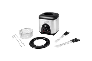 $Friteuse et fondue 2-en-1 - 950 W - 1 l