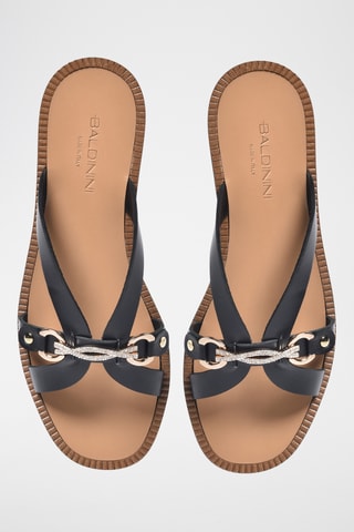 $Mules en cuir - Noir