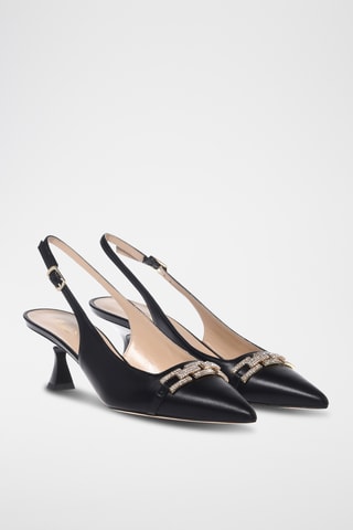 $Escarpins en cuir - Noir