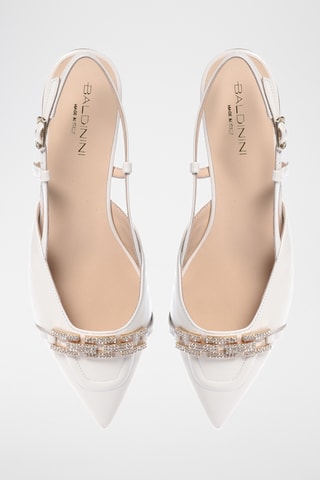 $Ballerines en cuir - Ecru