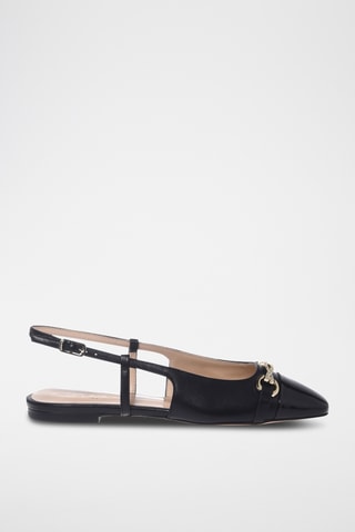 $Ballerines en cuir - Noir