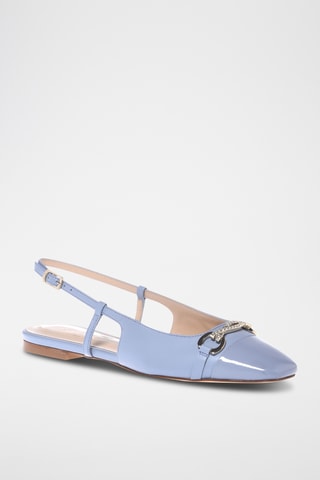 $Ballerines en cuir - Bleu