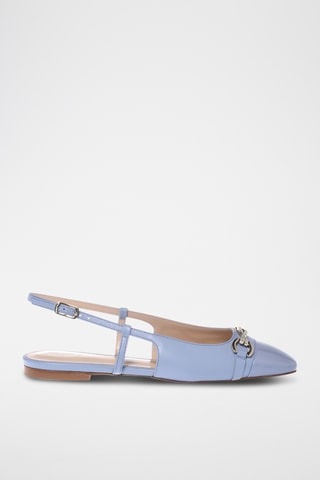 $Ballerines en cuir - Bleu
