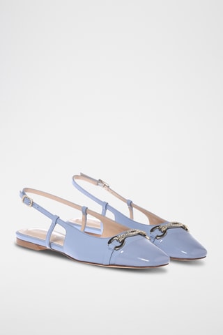 $Ballerines en cuir - Bleu