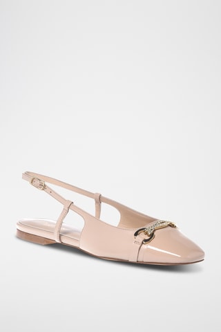 $Ballerines en cuir - Beige