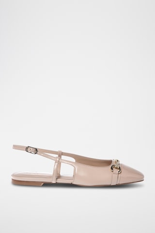 $Ballerines en cuir - Beige