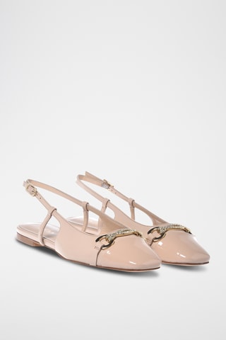 $Ballerines en cuir - Beige
