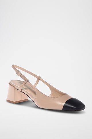 $Escarpins en cuir - Beige