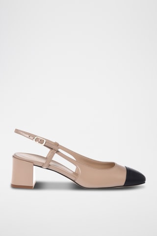 $Escarpins en cuir - Beige