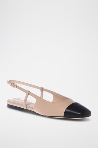 $Ballerines en cuir - Beige