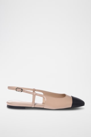 $Ballerines en cuir - Beige