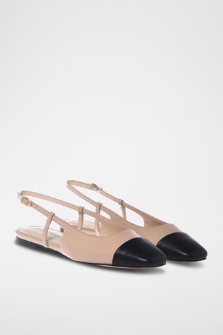 $Ballerines en cuir - Beige