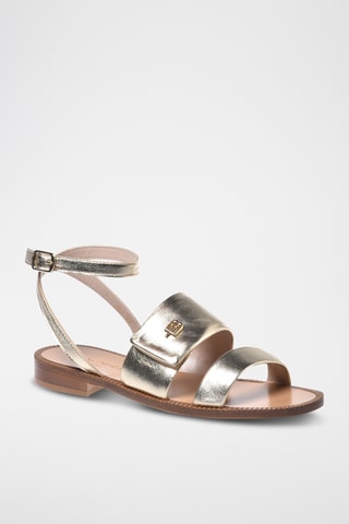 $Sandales en cuir - Doré