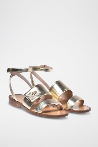 $Sandales en cuir - Doré