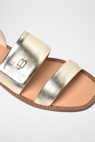 $Sandales en cuir - Doré