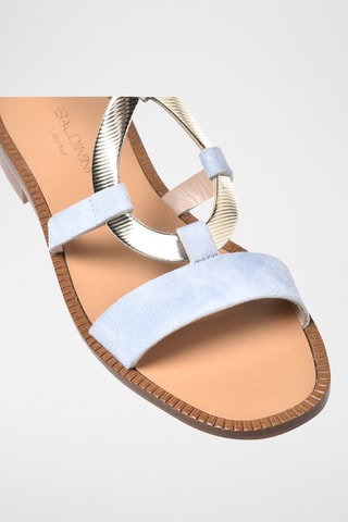 $Sandales en nubuck - Bleu