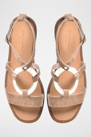 $Sandales en nubuck - Camel