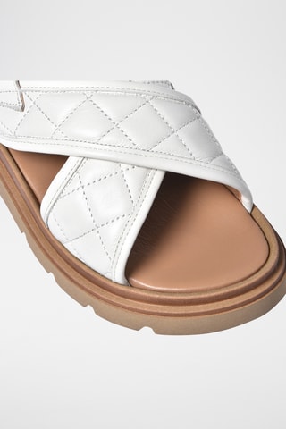 $Sandales plateformes en cuir - Blanc