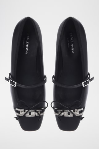 $Babies en cuir - Noir