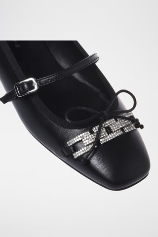 $Babies en cuir - Noir