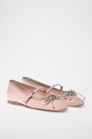 $Babies en cuir - Rose