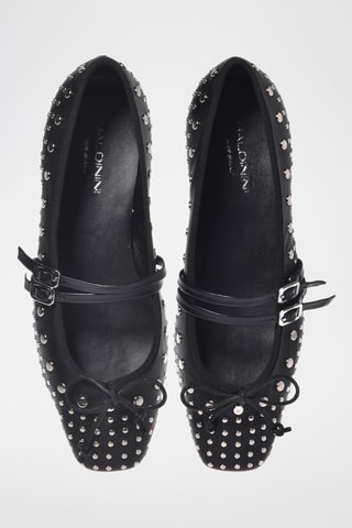 $Babies en cuir - Noir