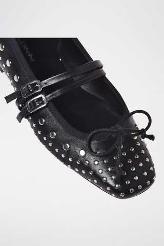 $Babies en cuir - Noir