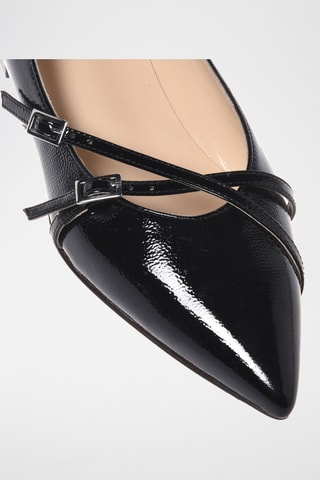 $Ballerines en cuir verni - Noir