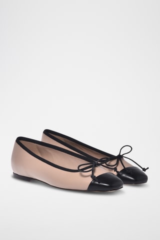 $Ballerines en cuir - Beige