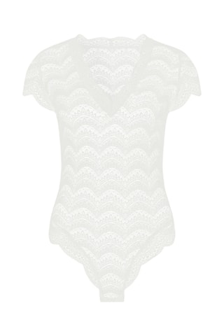 $Body en dentelle Karma - Blanc