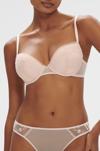 $Soutien-gorge push-up Marthe - Rose poudré