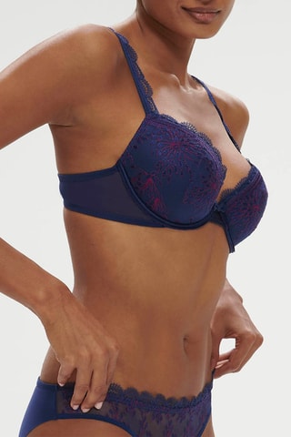 $Soutien-gorge push-up Singulière - Bleu nuit