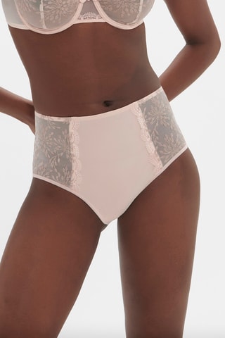 $Culotte taille haute Singulière - Rose poudré