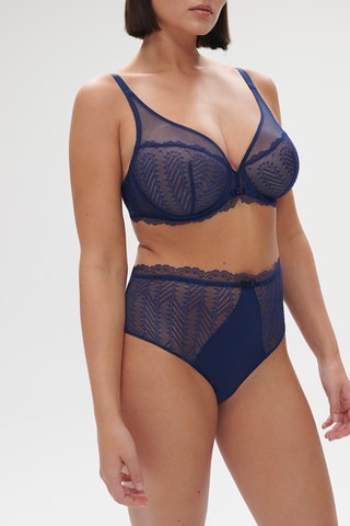 $Culotte taille haute Canopée - Bleu nuit