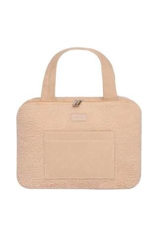 $Trousse de toilette en velours - Beige