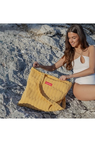 $Tote-bag de plage - Jaune
