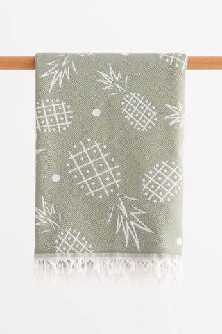 $Fouta de plage - Vert - 90 x 180 cm