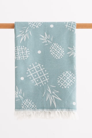 $Fouta de plage - Bleu clair - 90 x 180 cm