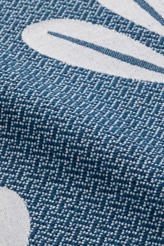 $Fouta de plage - Bleu et blanc - 90 x 180 cm