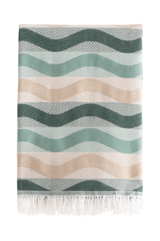 $Fouta de plage - Vert - 90 x 180 cm