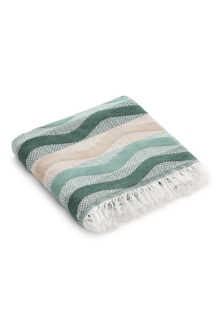 $Fouta de plage - Vert - 90 x 180 cm