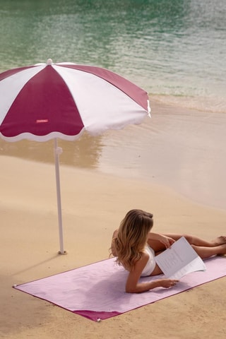 $Parasol rond avec pied - Diamètre toile 160 cm
