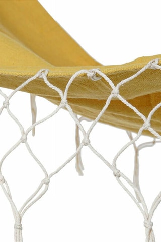 $Hamac suspendu - 255 x 80 x 28 cm - Jaune