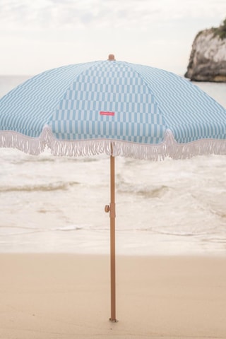 $Parasol rond avec pied - Diamètre toile 180 cm