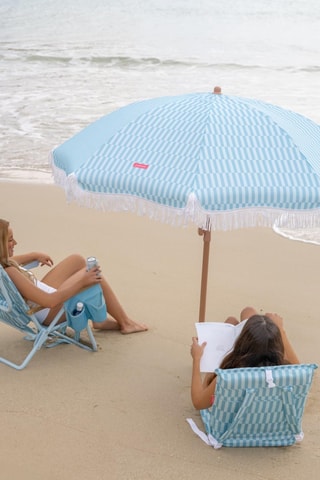 $Parasol rond avec pied - Diamètre toile 180 cm