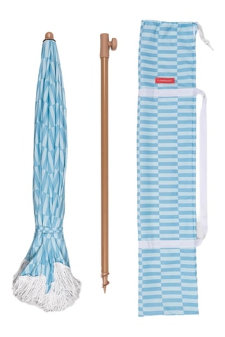 $Parasol rond avec pied - Diamètre toile 180 cm