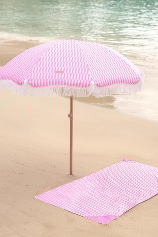$Parasol rond avec pied - Diamètre toile 180 cm